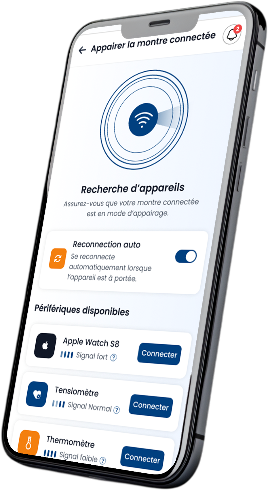 Aperçu de l’application, écran 3