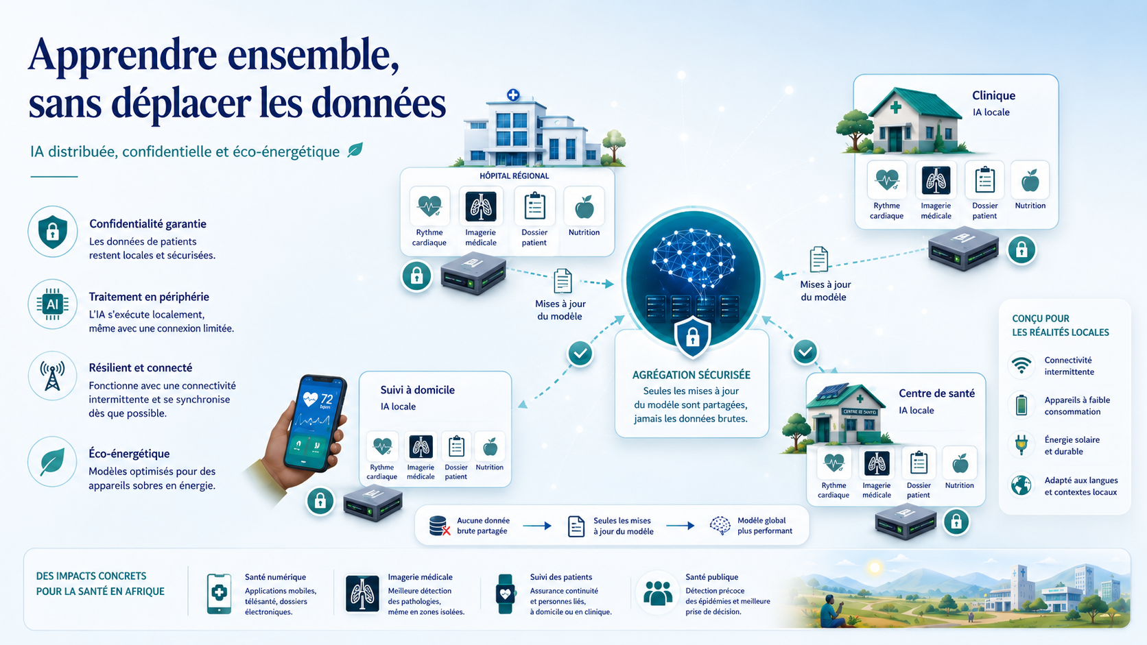 Infrastructure IA distribuée et apprentissage fédéré